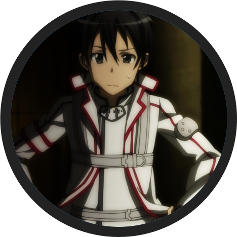 Kirito On Knights Of The Blood Uniform - Sword Art Online Kirito White (468x468), Png Download