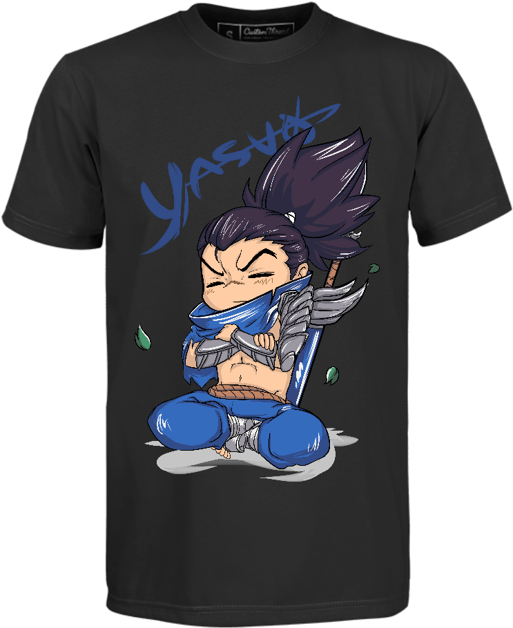 Chibi Ver - God Fist Lee Sin T Shirt (900x1200), Png Download