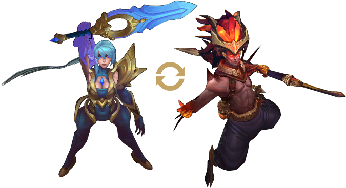 หรือแพ้ตกรอบ ผู้เล่นจะต้องเล่นเป็น Riven และ Yasuo - ตัว การ์ตูน Lol Yasuo (675x367), Png Download
