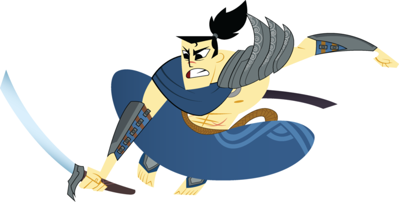 League Of Legends,лига Легенд,фэндомы,samurai Jack,yasuo,crossover - Samurai Jack Yasuo (811x412), Png Download