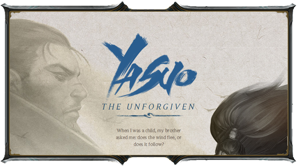 New Yasuo Promo Site Launched - Yasuo Road To Ruin (600x327), Png Download