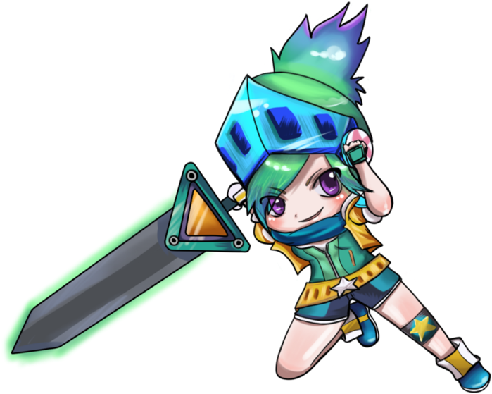Image Free Arcade Chibi By Kemikuri On Deviantart - Arcade Riven Chibi (916x872), Png Download