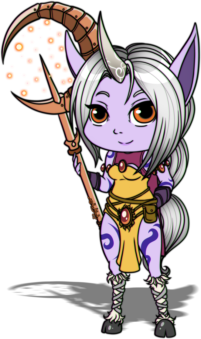 Chibi Soraka By Kwnblack - Cartoon (800x1207), Png Download
