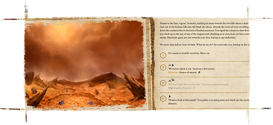 A Range Of Longer And Shorter Stories Make Up The Game's - Painting (544x249), Png Download