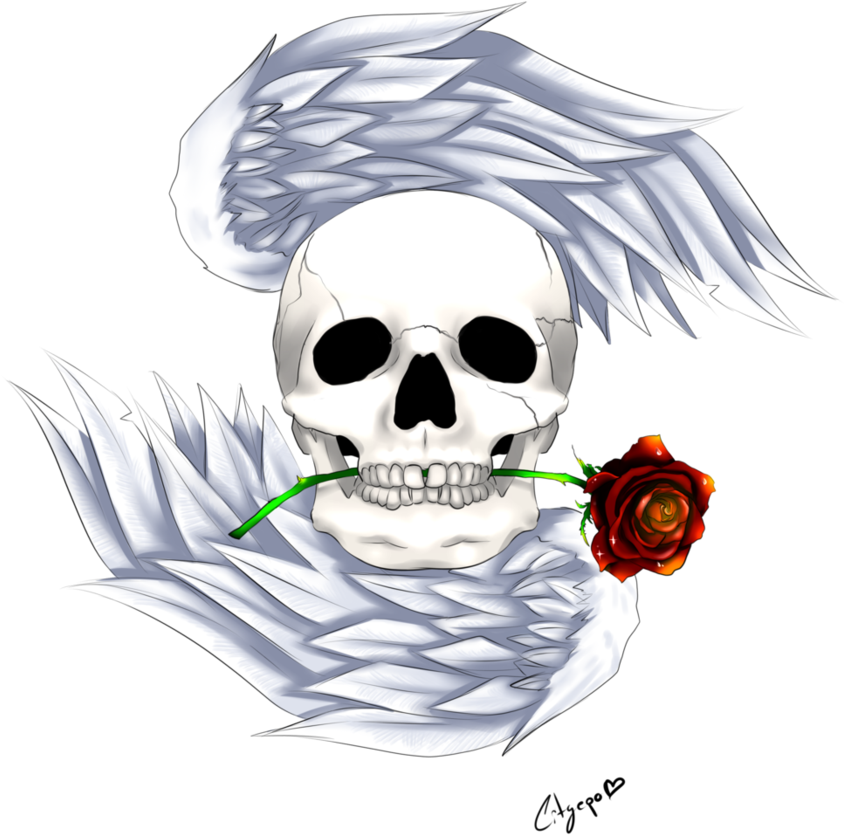 Cdm Castiel Png - Winged Skulls My Candy Love (894x894), Png Download