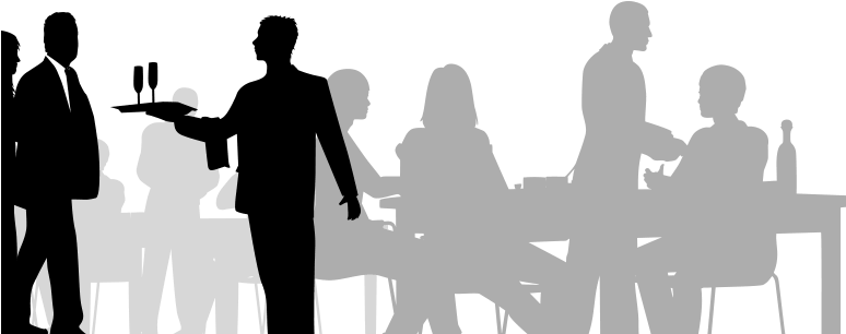 Restaurant Coupon Restaurant - People In Restaurant Png (780x360), Png Download