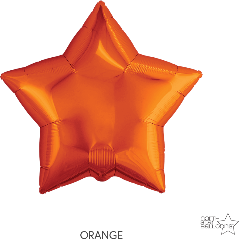 00593 Orange Star 9in Web Mark C (1000x1000), Png Download