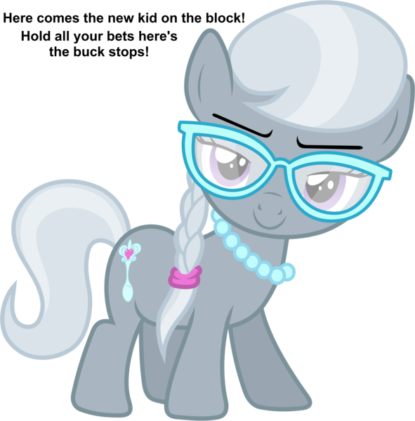 90sigma, Glasses, Naughty By Nature, Safe, Shane Mcmahon, - Mlp Silver Spoon Ref (591x600), Png Download