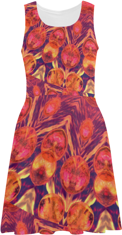 Sunburst, Abstract Peach Cream Orange Star Quilt Sundress - Sunburst Mandala, Abstract Star Circle Dance Iphone (518x1000), Png Download