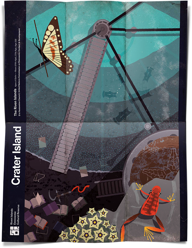 Riven Poster Series - Island (1024x1024), Png Download