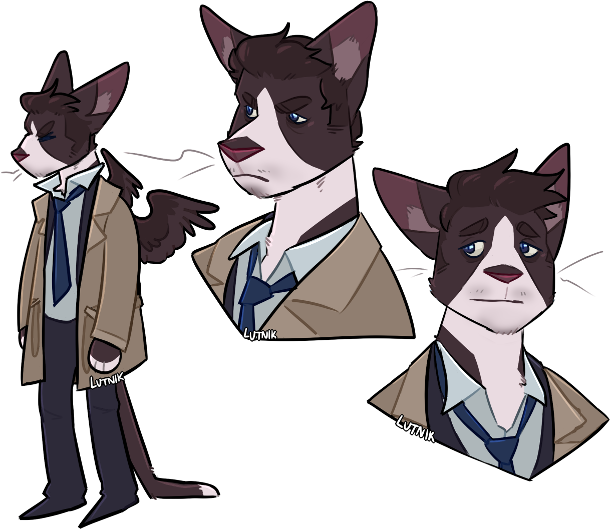 Castiel - Castiel As A Furry (1229x1087), Png Download