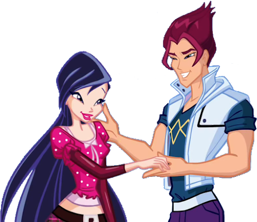 Musa & Riven - Winx Club (500x433), Png Download