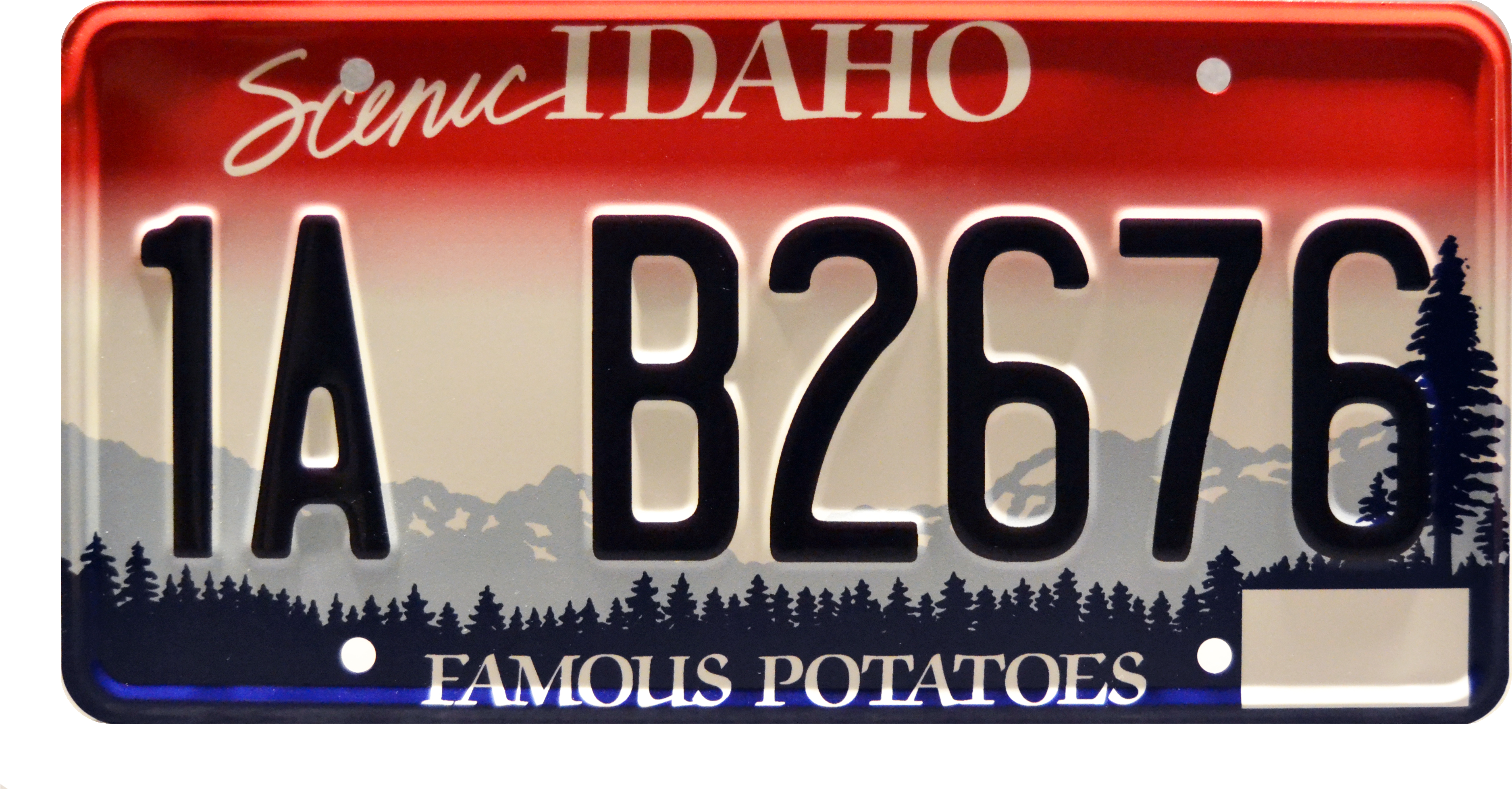 1a B2676 Prop Plate Television Memorabilia From Supernatural - Idaho License Plate 12x 6 Printed On Metal Wall Decor (4200x2400), Png Download