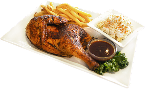 Fried Chicken Png - Grill Chicken Half Png (576x383), Png Download