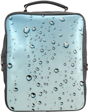 Raindrops Square Backpack - Water (500x500), Png Download