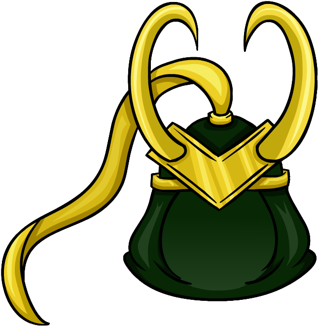 Loki Horns Clothing Icon Id 1415 - Loki Club Penguin (663x667), Png Download