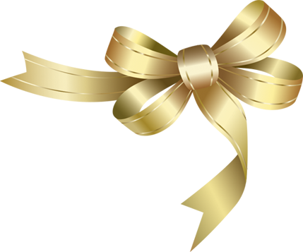 Laço Png Dourado, Cinza E Branco - Laco Dourado Em Png (429x357), Png Download