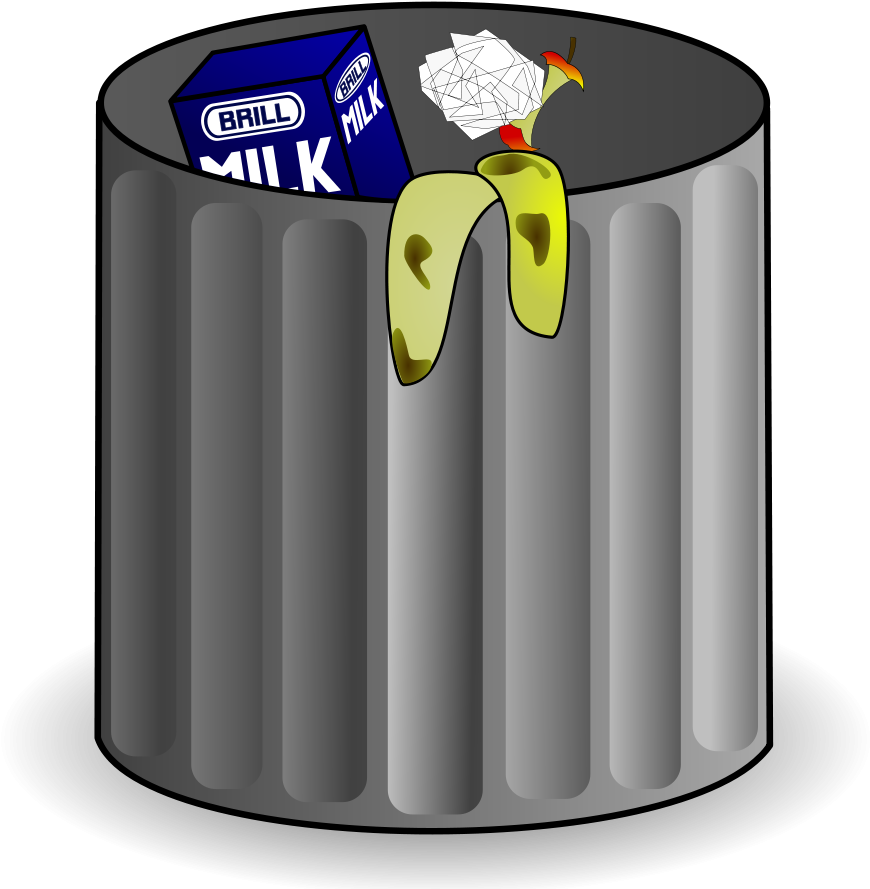 This Free Clipart Png Design Of Trash Can Clipart Has (900x900), Png Download