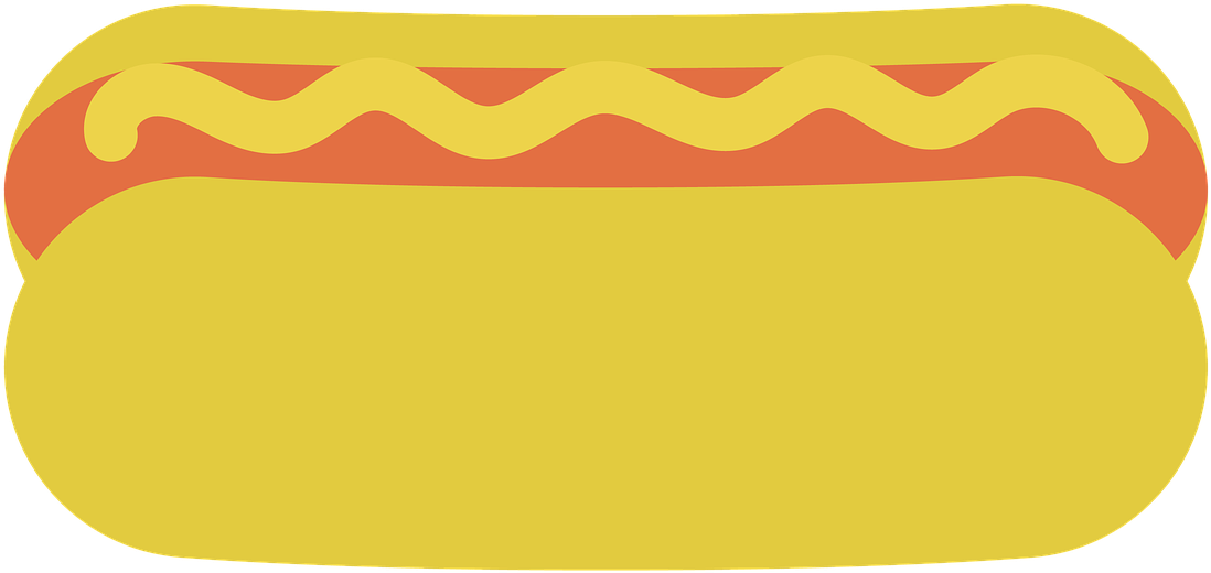 Hot Dog Food Hot Dogs - Hot Dog (1280x1280), Png Download