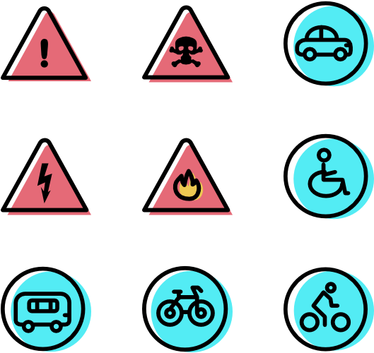 Traffic Signs Collection - Portable Network Graphics (600x564), Png Download