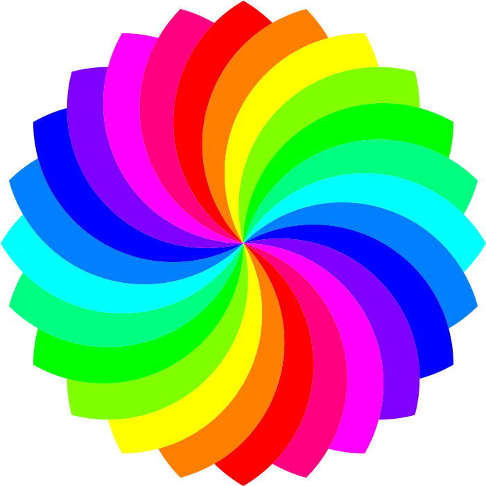 24 Football Flower 12 Color Free Vector - Colorful Flowers Clipart Hd (800x800), Png Download