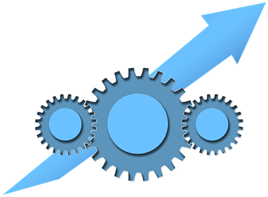 Teamwork Team Gear Arrow Trend Gears Drive - Teamwork Gears Png (510x340), Png Download