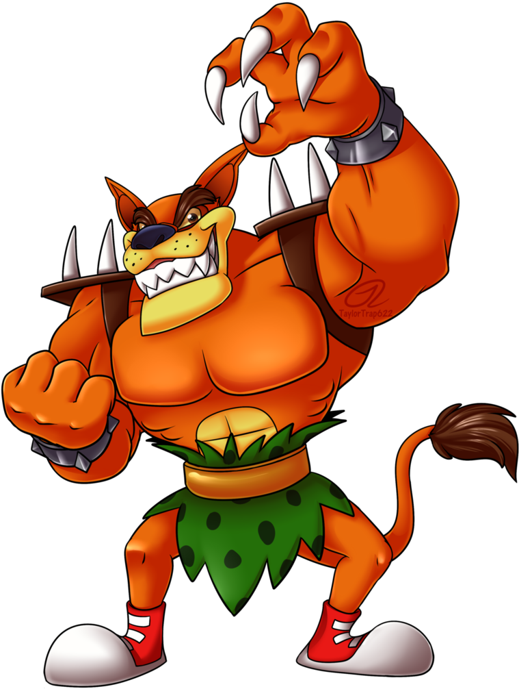 Something That Is Not What I Commonly Draw - Crash Tiny Tiger Art (782x1021), Png Download