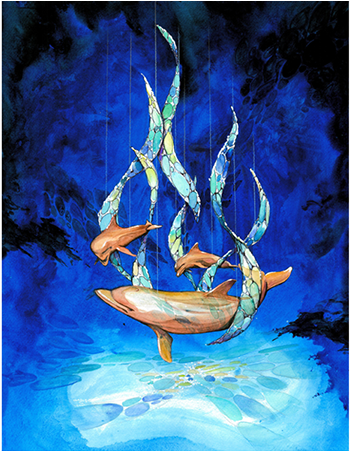 Tahitian Miki Miki Wood *mango Base - Modern Art (600x450), Png Download