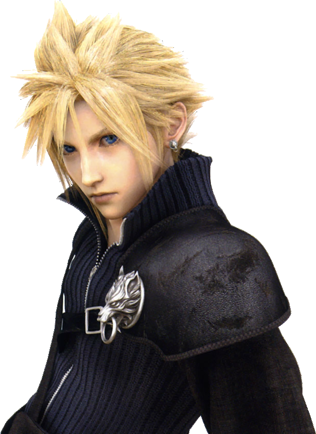 Cloud Strife Render Acvii - Cloud Ff (614x844), Png Download