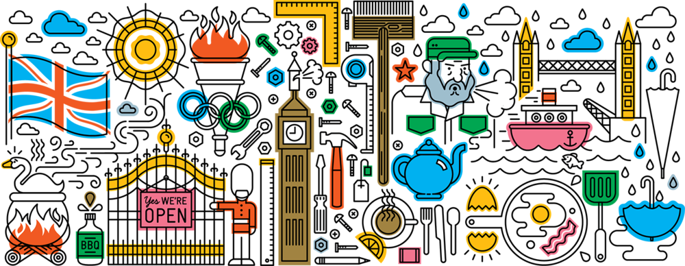 Learn Editorial Illustration By Drawing Idioms With - Illustration (1000x388), Png Download