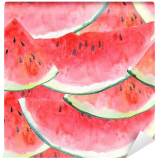 Seamless Pattern With Watermelon - Watermelon (400x400), Png Download