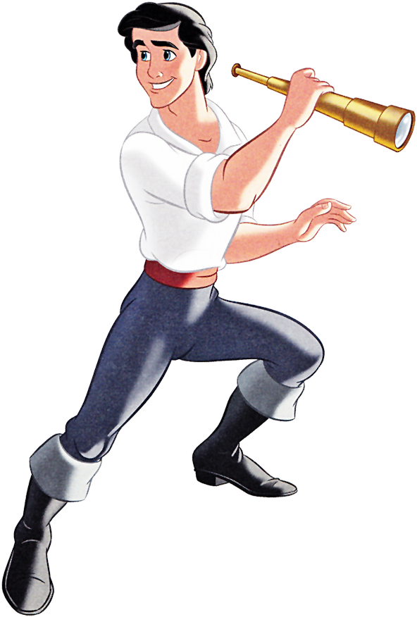 Pre Order Hand Made Disney - Eric Little Mermaid Png (600x895), Png Download