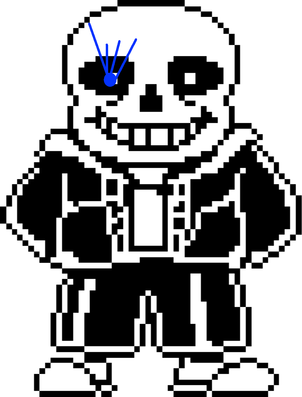 Sans Undertale - Sans Sprite (780x1025), Png Download