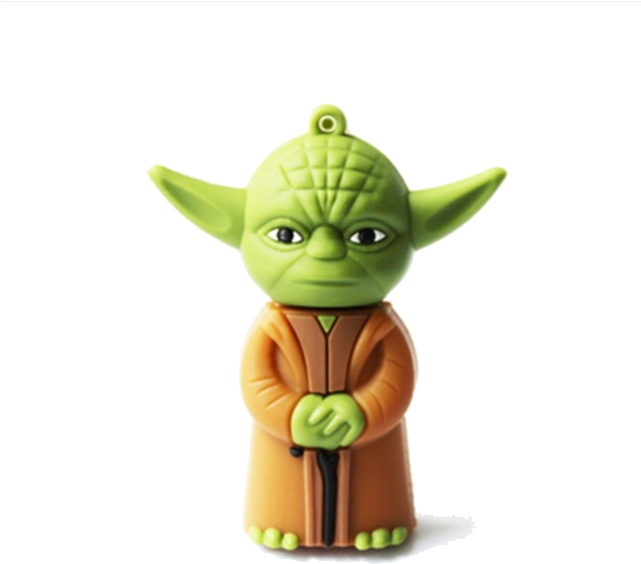 Yoda - Yoda Flash Drive (640x641), Png Download
