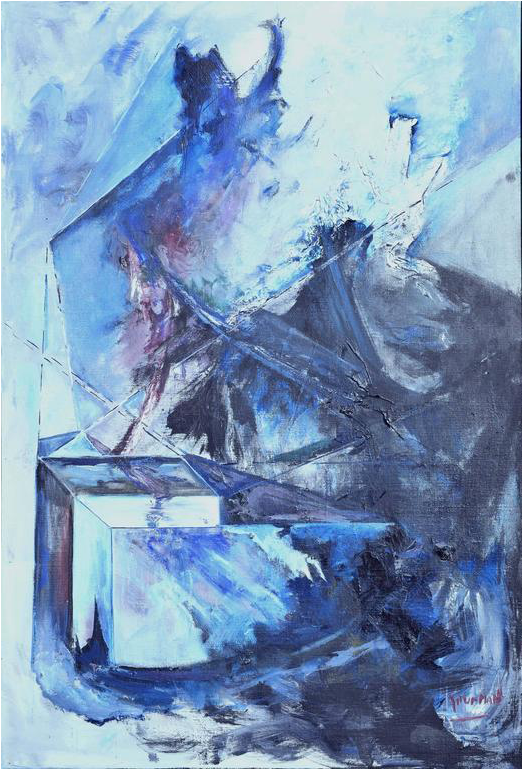 Painter Drawing Expressionist - Abstract Art (579x853), Png Download
