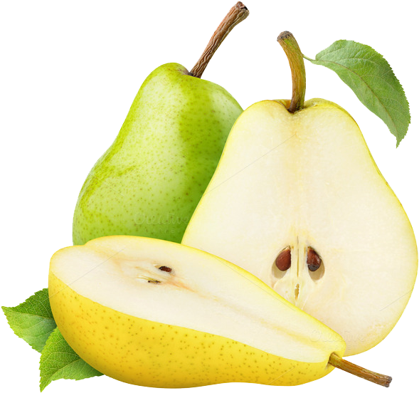Pear Png - Pear Slice Png (680x607), Png Download