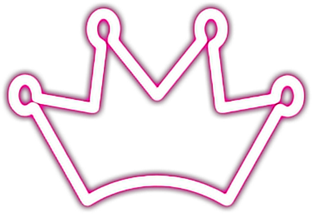 Corona Neon Fosforescent Stikers - Picsart Crown Sticker (1024x1024), Png Download