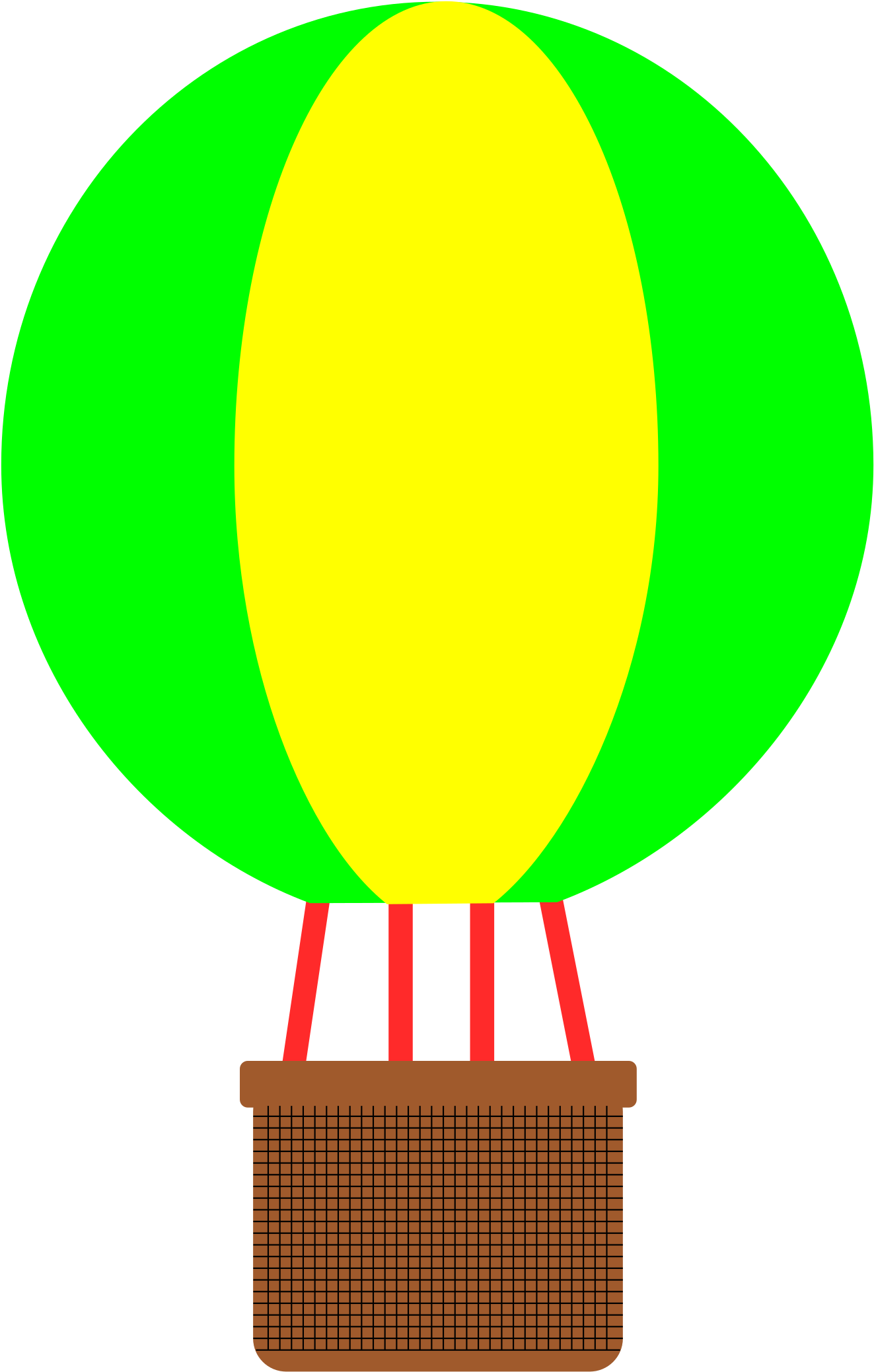 Hot Air Balloon Clipart Person Clipart - Hot Air Balloon Basket Clip Art (1472x2400), Png Download