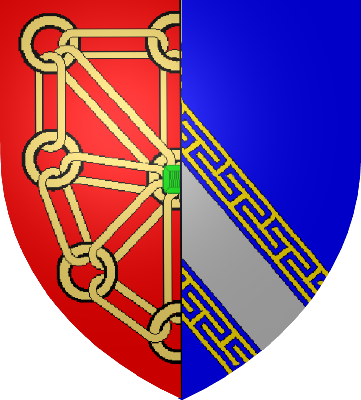 Armoiries Navarre-champagne - Blason Navarre (361x400), Png Download
