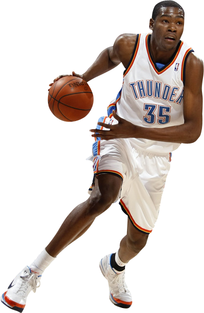 Kevin Durant Shooting Png - Fathead Nba Wall Decal Nba Player: Oklahoma City Thunder (408x626), Png Download