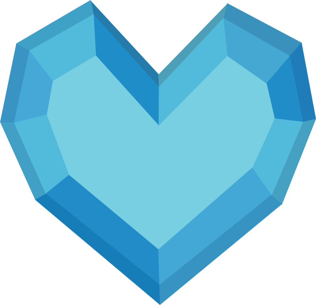 Crystal Heart Vector By Ikonradx-d5kpm9s - Crystal Heart Cutie Mark (1024x991), Png Download