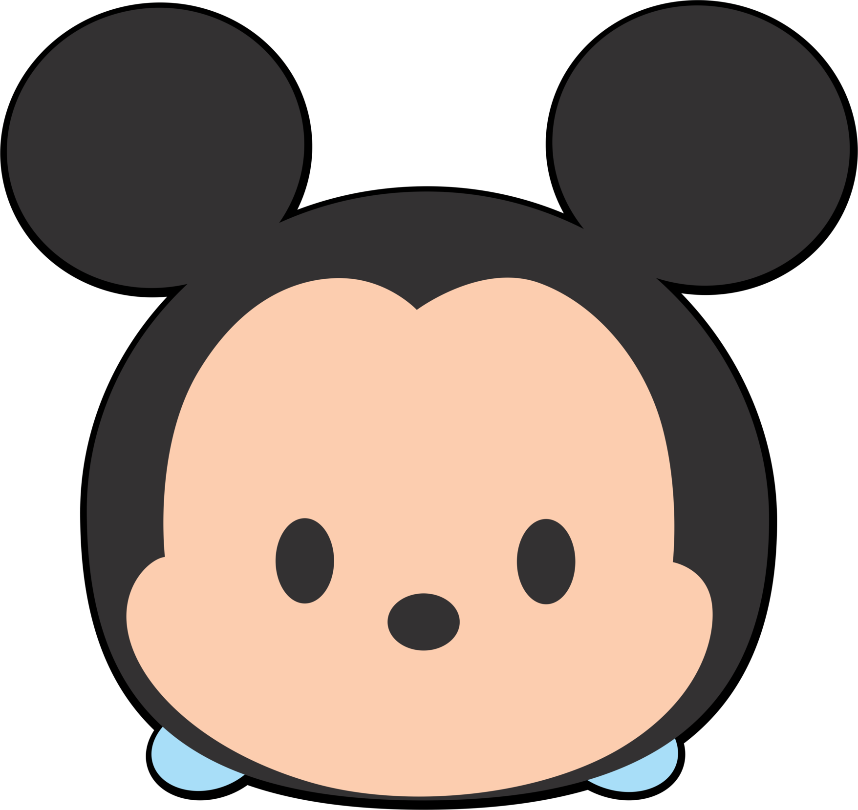 Disney Mickey Tsum Tsum Clipart 1 Clipart Freeuse Library - Tsum Tsum Mickey Mouse (1756x1659), Png Download