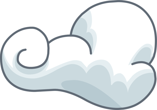Wispy Clouds Icon - Nuvem Club Penguin Png (640x448), Png Download