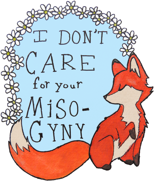 Art Watercolor Fox Foxes Feminist Feminism Kleenex - Feminist Clothing (500x667), Png Download