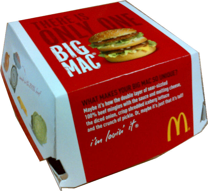 Big Mac Box (724x664), Png Download