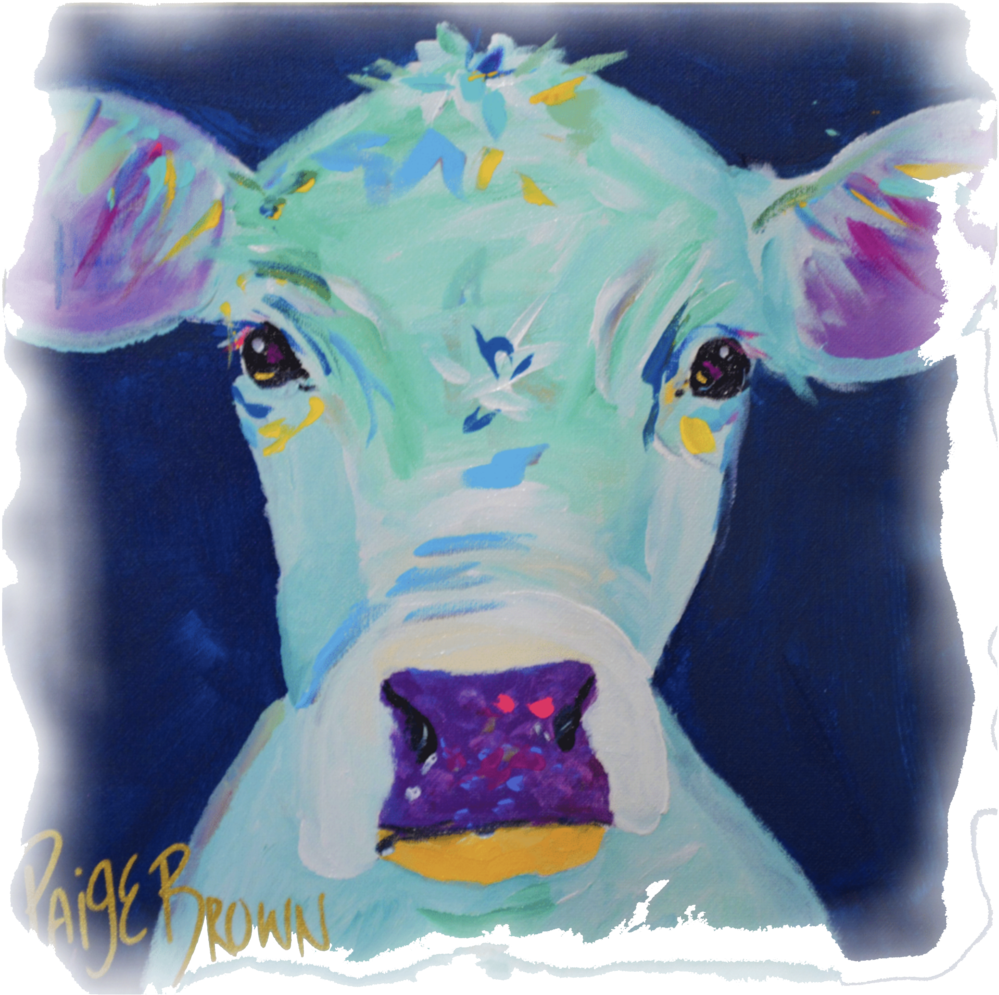 Blue Cow - Dairy Cow (1024x1024), Png Download