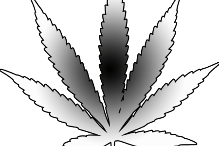 Png Freeuse Download Cannabis Drawing Pencil - Full Black Weed Tattoo (450x300), Png Download