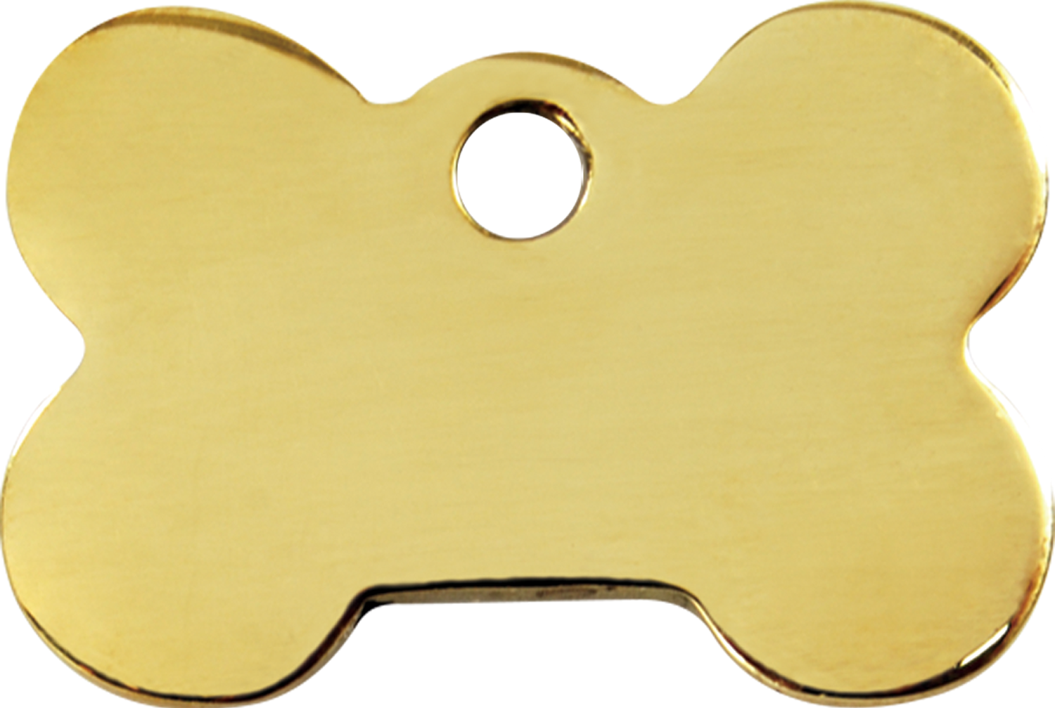 Red Dingo Brass Tag Bone 03 Bn Zz - Bone Shaped Name Plate (1500x1007), Png Download