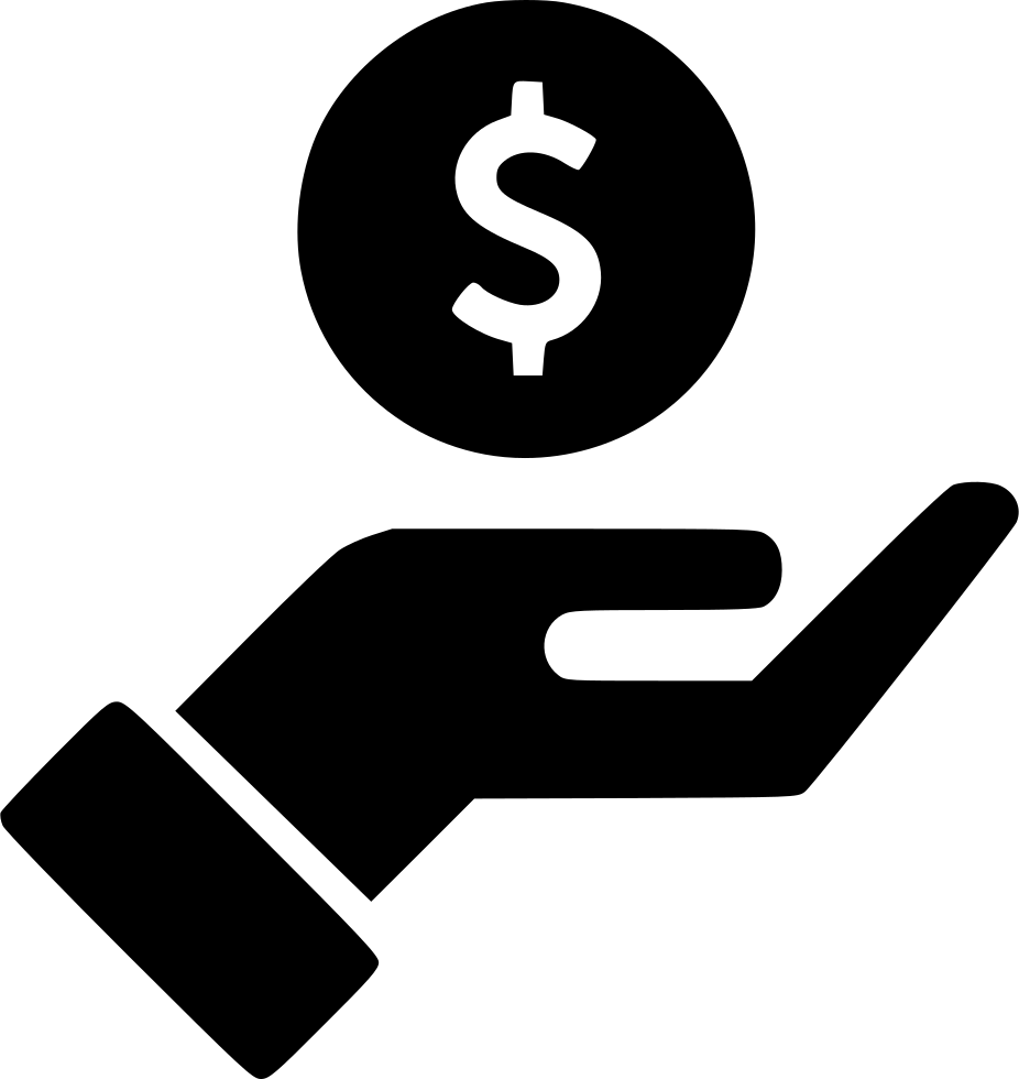 Hand Streched Dollar Comments - Dollar Icon Png (926x980), Png Download