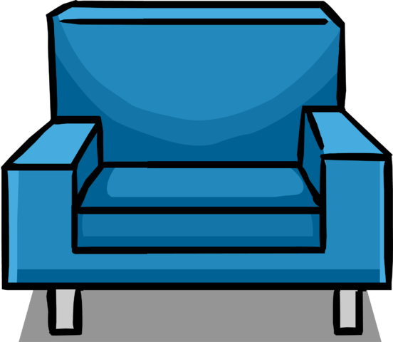 Modern Chair - Club Penguin Modern Chair (552x480), Png Download